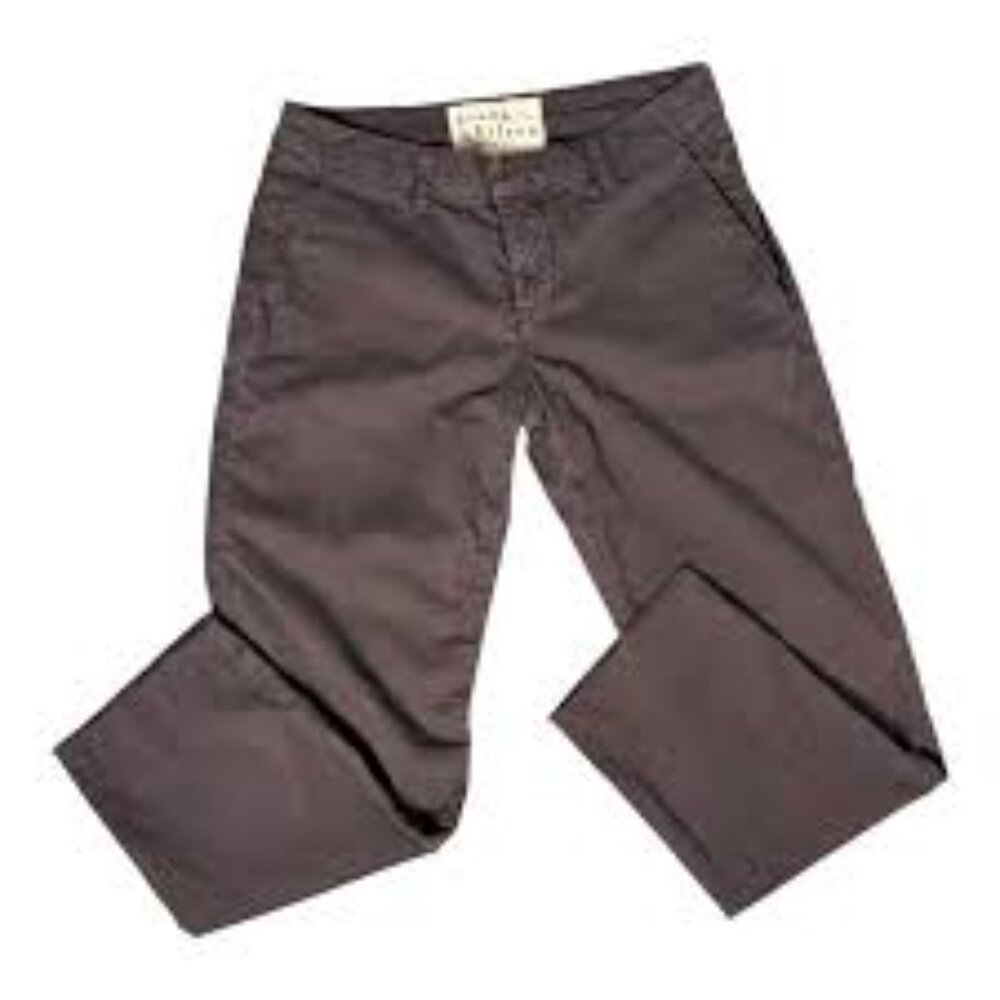 Frank & Eileen WICKLOW Italian twill chino pants chocolate brown size 14 - Picture 8 of 11